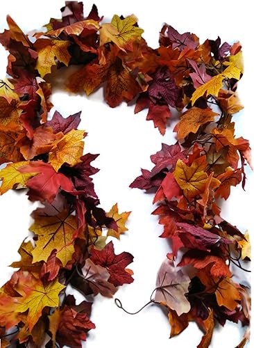 Autumn Leaves Garland for Fall Home Decorating