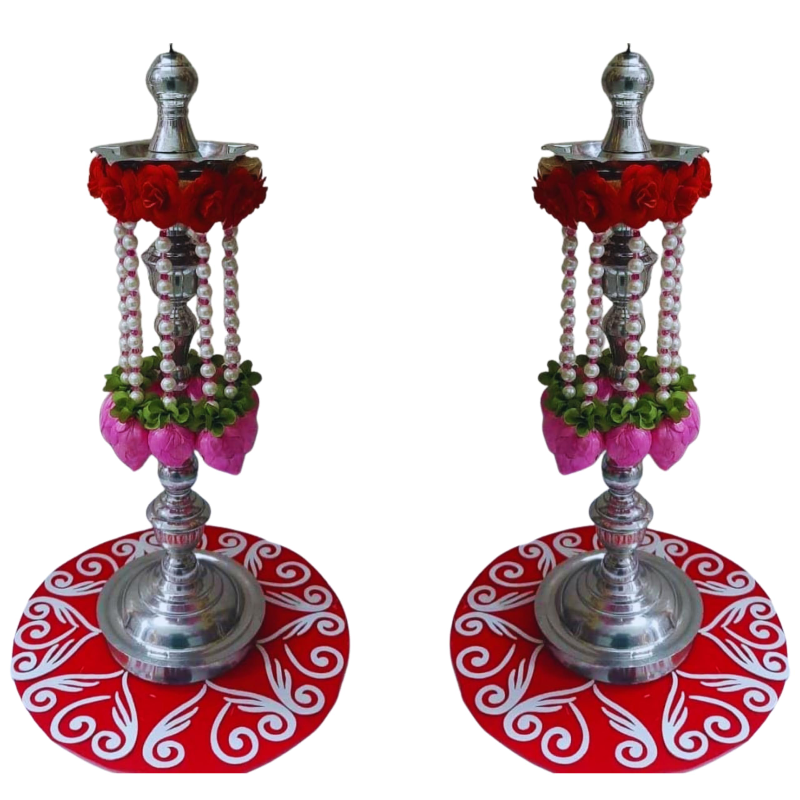 Diwali Rangoli - Red Velvet Decor FREE SHIPPING -7