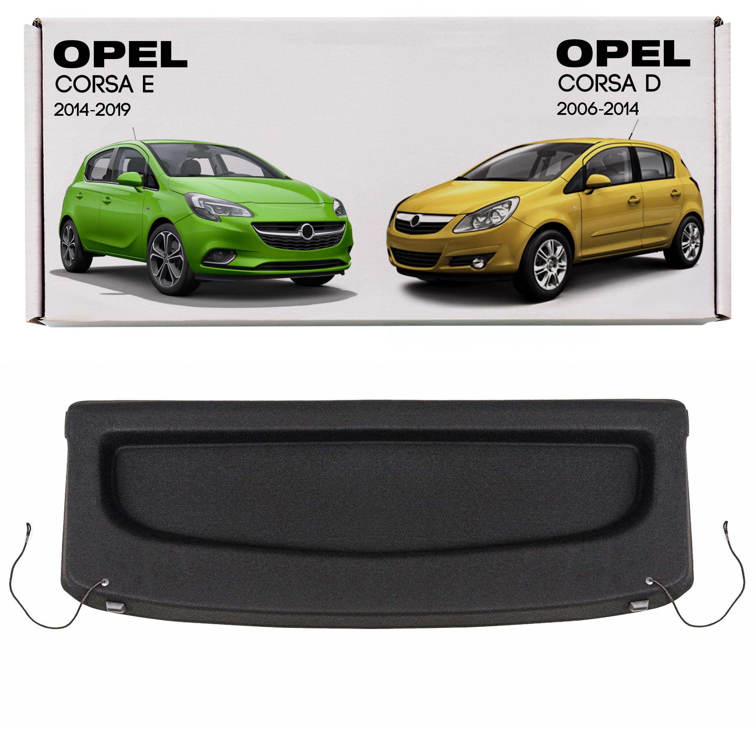 Heckablage/Kofferraumabdeckung passend für OPEL Corsa D IV 2006-2014 5-OS/Corsa E V 2014-2019 5-OS 13432983