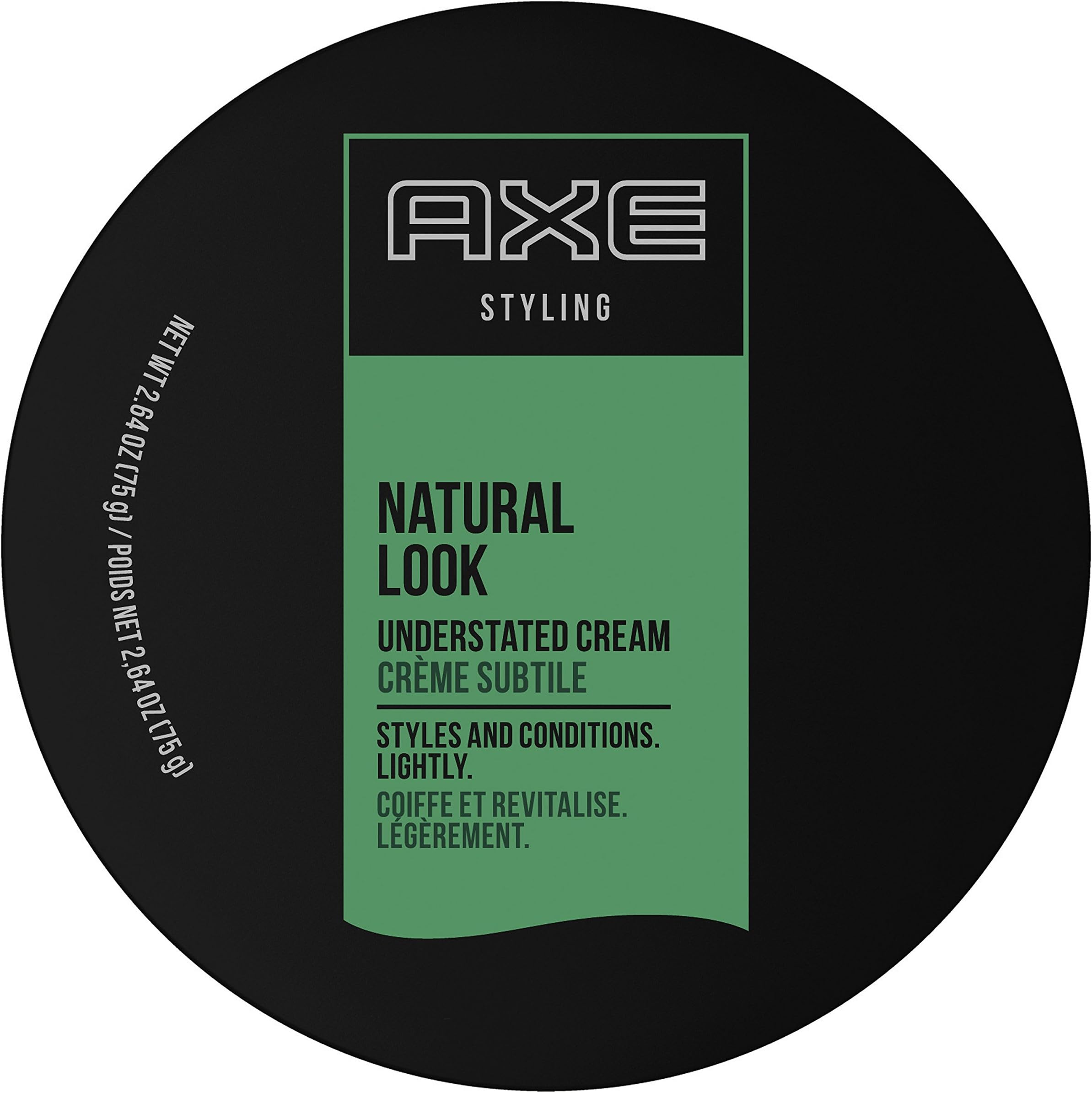 AXE Natural Look Hair Cream, Understated 2.64 Ounce, Pack of 1