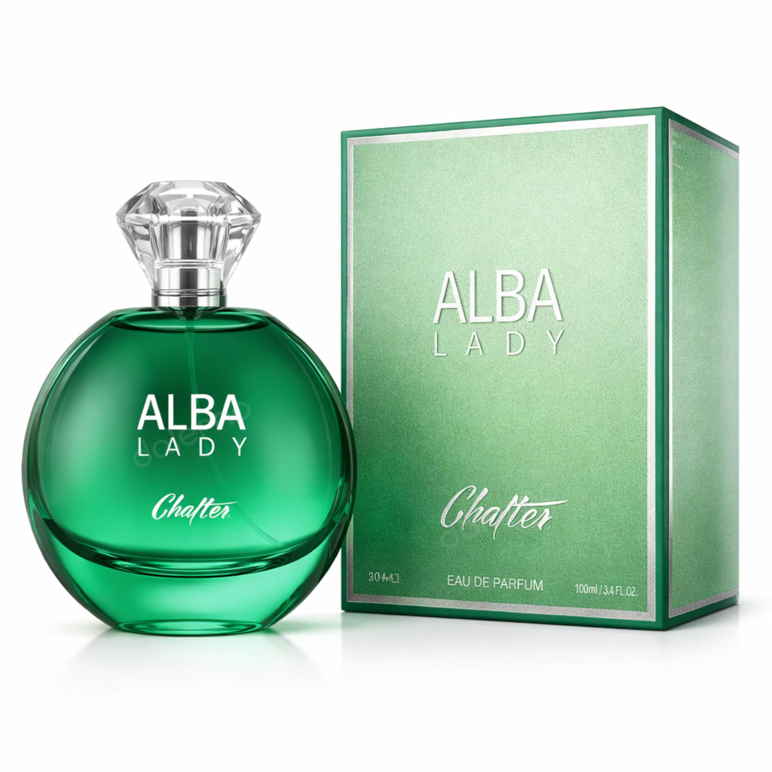 Chatler ALBA LADY Eau de Parfum 100ml Damen Parfüm Blumig Holzig Vanille Moschus Langanhaltender Duft mit Bergamotte Orangenblüte Ylang-Ylang Sandelholz Amber Elegantes Damenparfum Alltag & Abend Duft