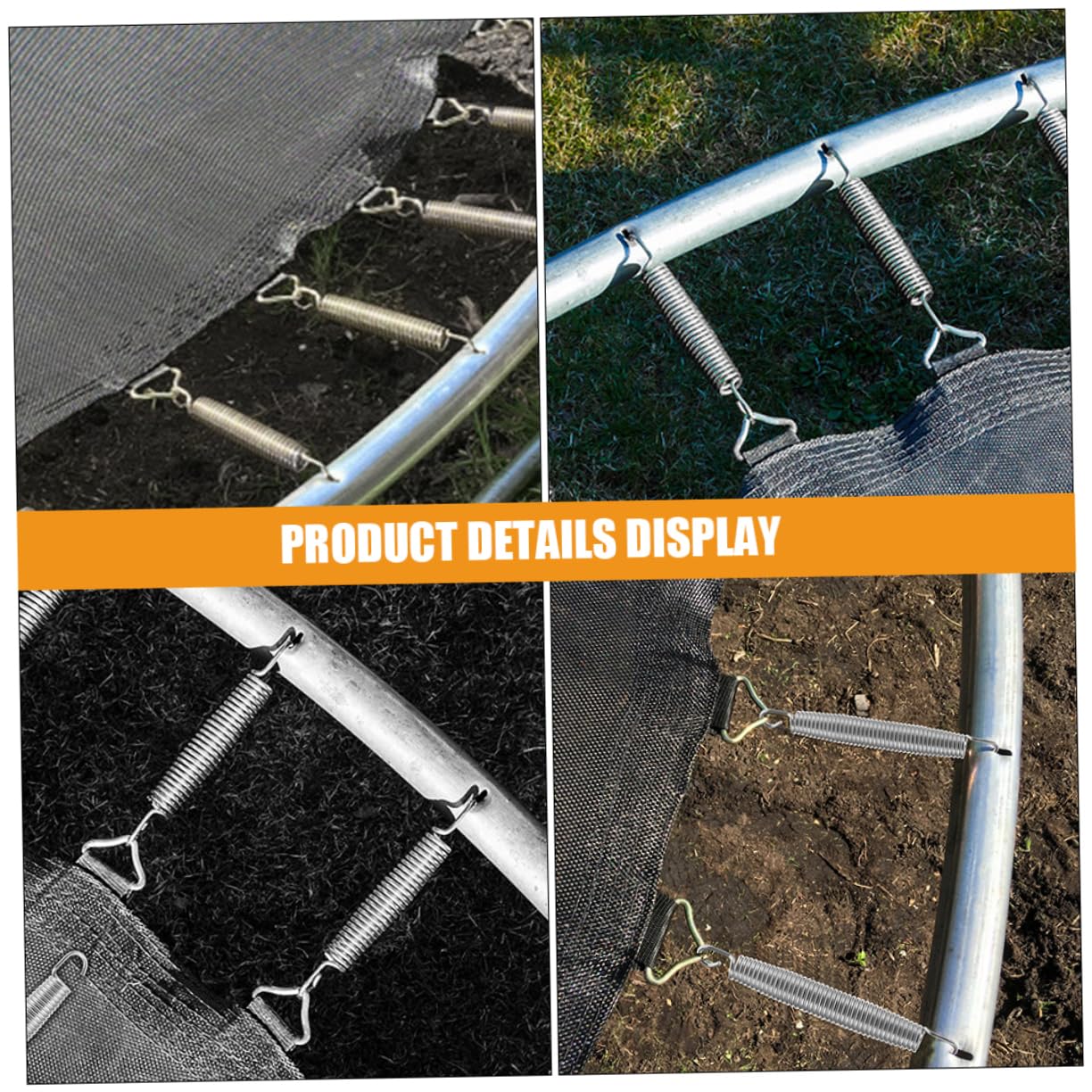 Happyyami Federn Für Trampoline Metallfedern Als Ersatz Kleine Zugfedern Mit Schlepphaken Praktische Federersatzteile Für Sprunggeräte