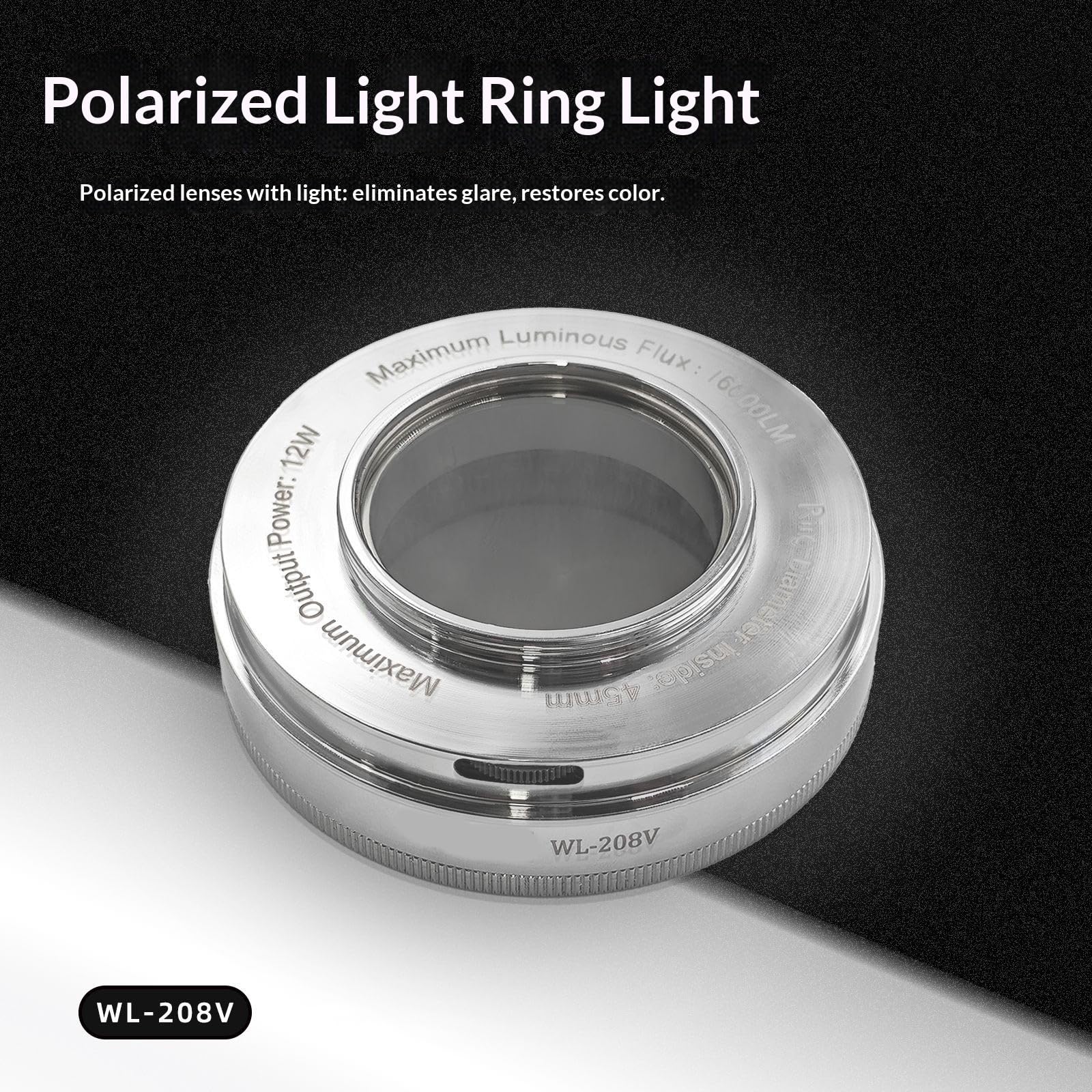 Microscopio polarizzatore universale dimmerabile LED per illuminazione uniforme Microscopio uniforme Intensità regolabile Ringing LED