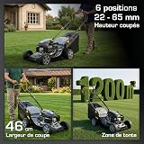 Alpina AL5 46 SA Tondeuse Thermique, 139 cm³, 46 cm – Bac 60 l, Traction Arrière – Pelouses jusqu'à 1 200 m² - 5