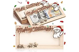 ReliThick 6 Pcs Christmas Money Holder Christmas Party Cash Holder Gifts Bulk