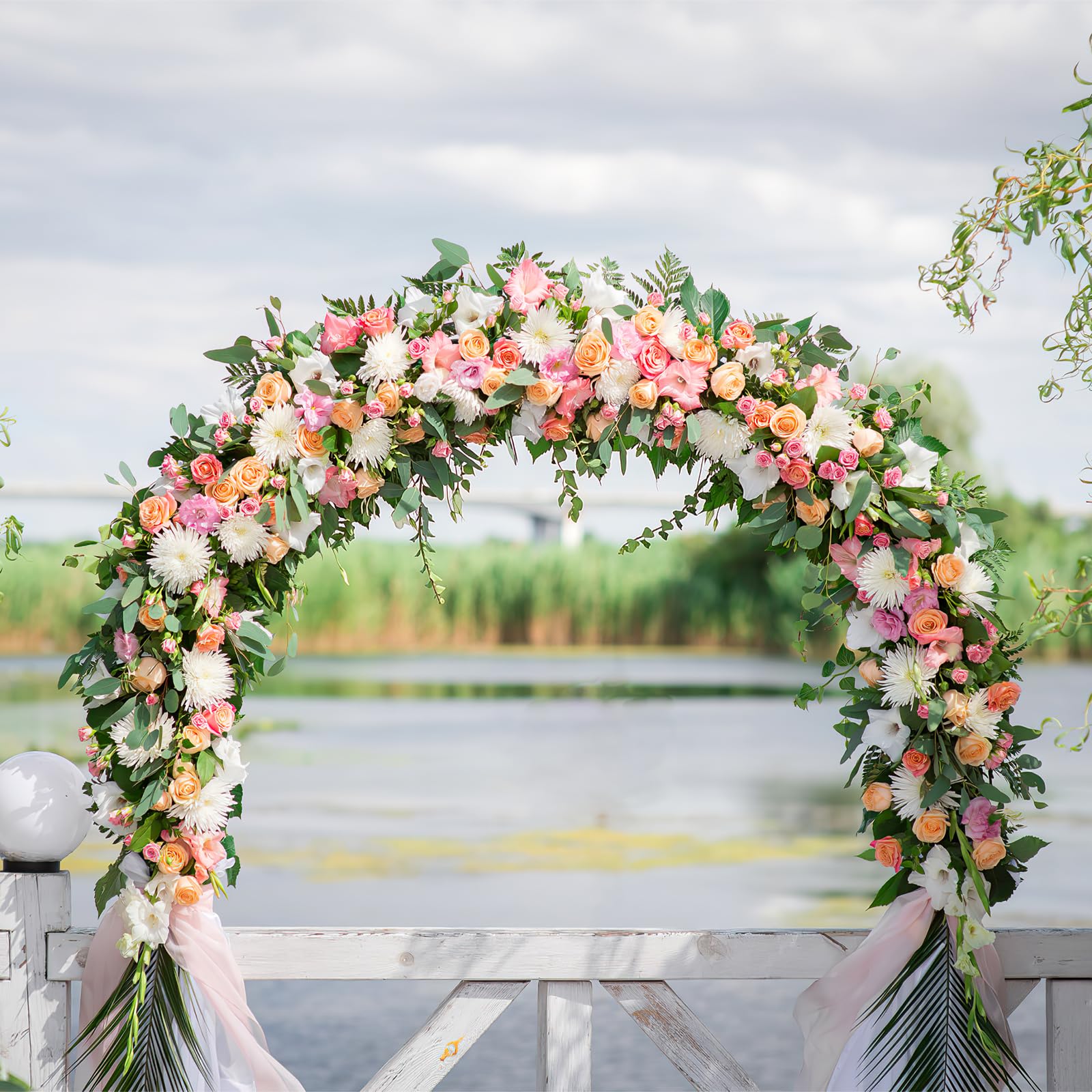 Veemoon 14PCS Floral Foam Netted Garland - Image 3