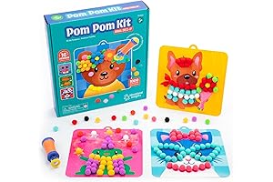 Arts and Crafts Pom Pom Kit for Creative Toddlers