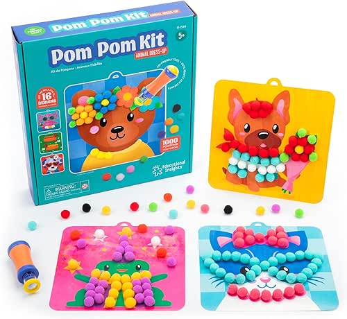 Educational Insights Pom Pom Craft Kit, Arts & Crafts Sets