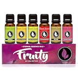 Fruity Set of 6 Premium Fragrance Oils - Includes Apple, Mango Madness, Honeydew Melon, Strawberry, Pear, and Grapefruit Scented Oil - 10ML