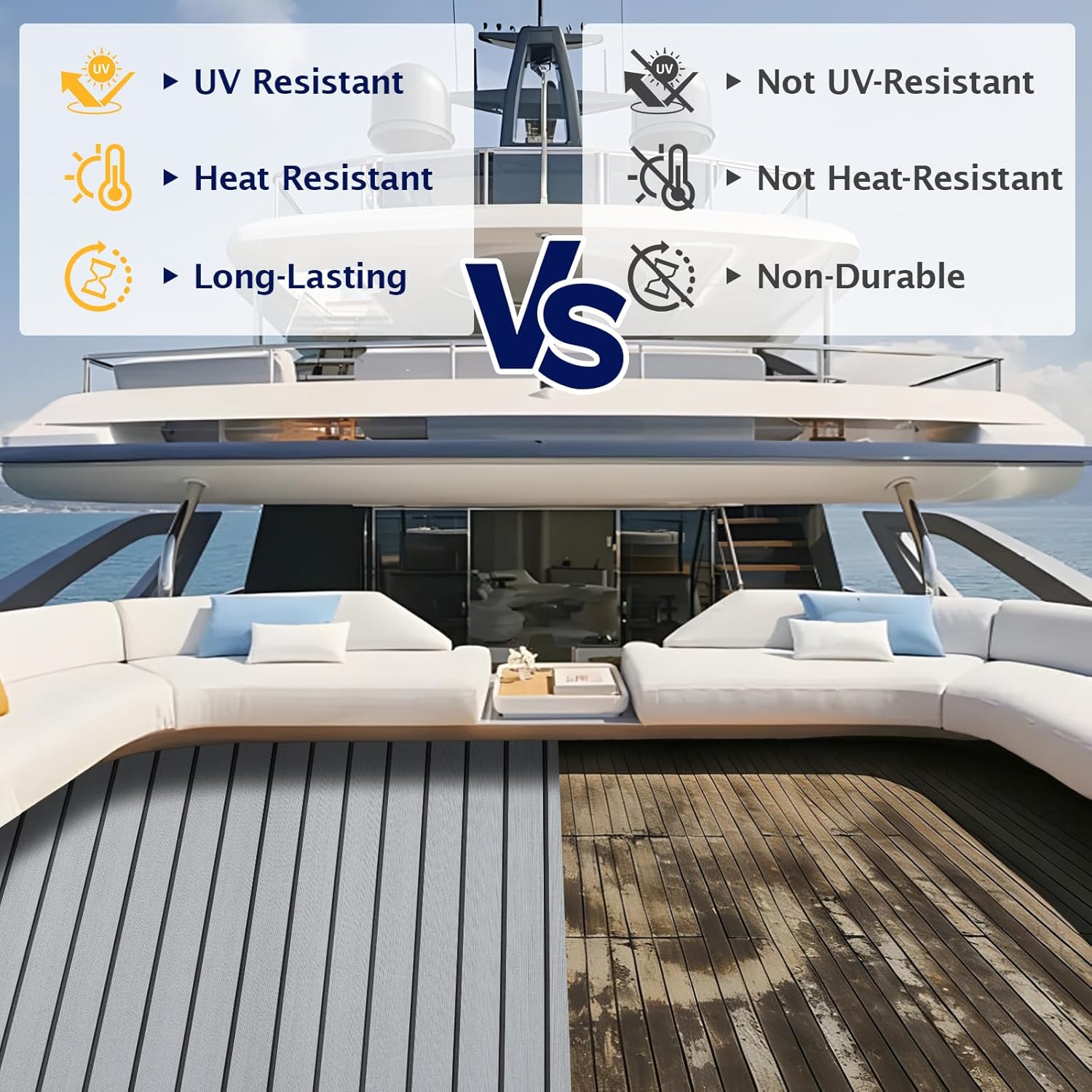 EVA Foam Boat Flooring 96"x16.8", 48"x16.8" Self-Adhesive Sea Deck Flooring, Non-Slip Traction Marine Decking Sheet Mat for Pontoon, Jon Boat, Kayak, Surfboard & Rubber Boat,Camo/Brown/Gray