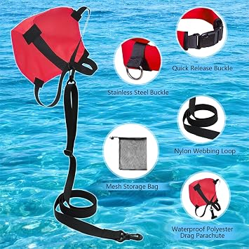 Adjustable Swim Parachute Belt - Resistance Training