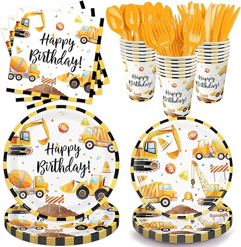 Oigco 168 piezas de suministros de fiesta de Navidad, decoraciones de fiesta de Navidad, incluye platos de papel de Navidad, vasos, servilletas a