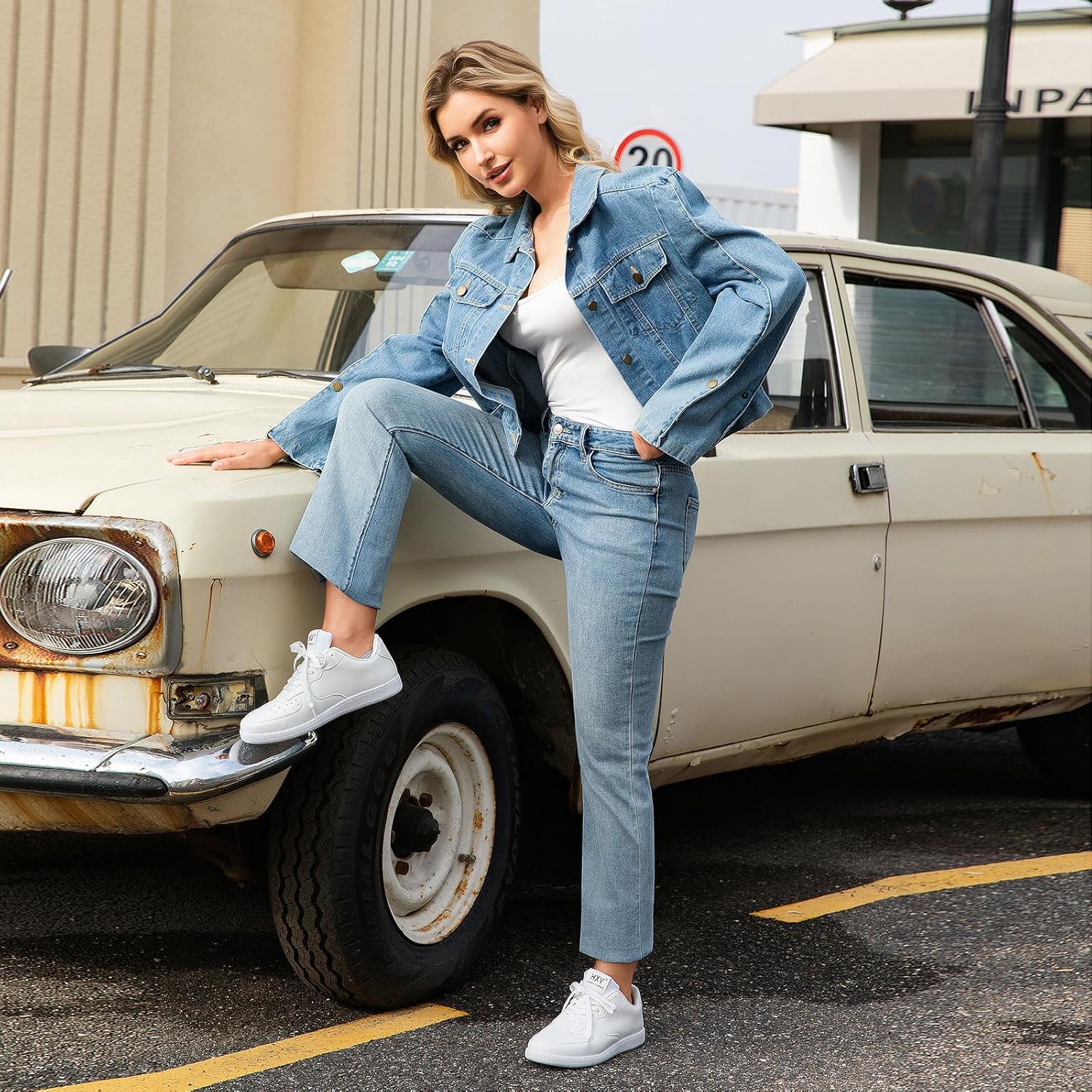 Sneakers for Women Fashion Casual Lace-Up Shoes Women's Classic Tennis Sneakers Ladies Flats - Image 8