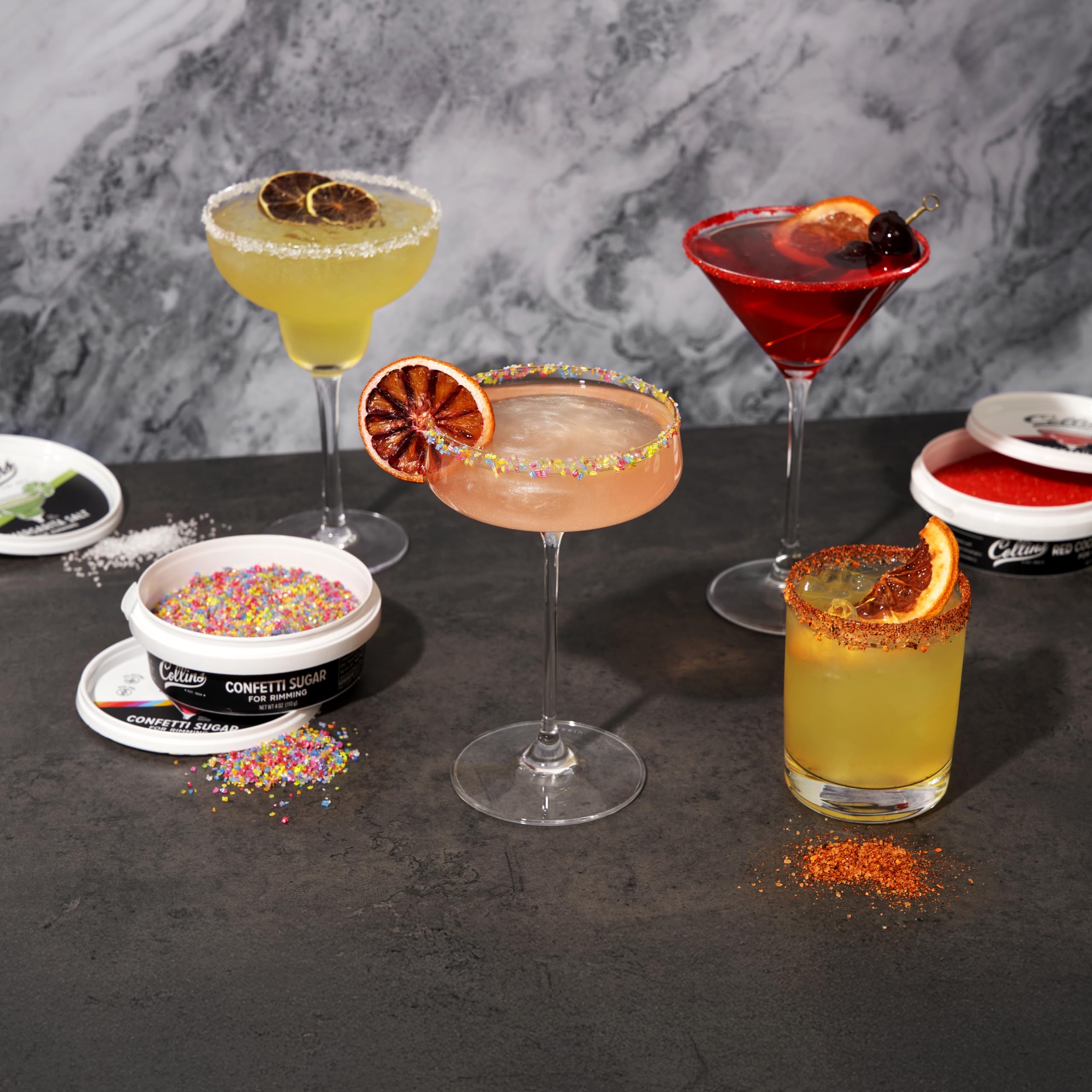 Collins Red Cocktail Sugar - Enhance Your Drinks -8 Collins Red Cocktail Sugar - Enhance Your Drinks -8