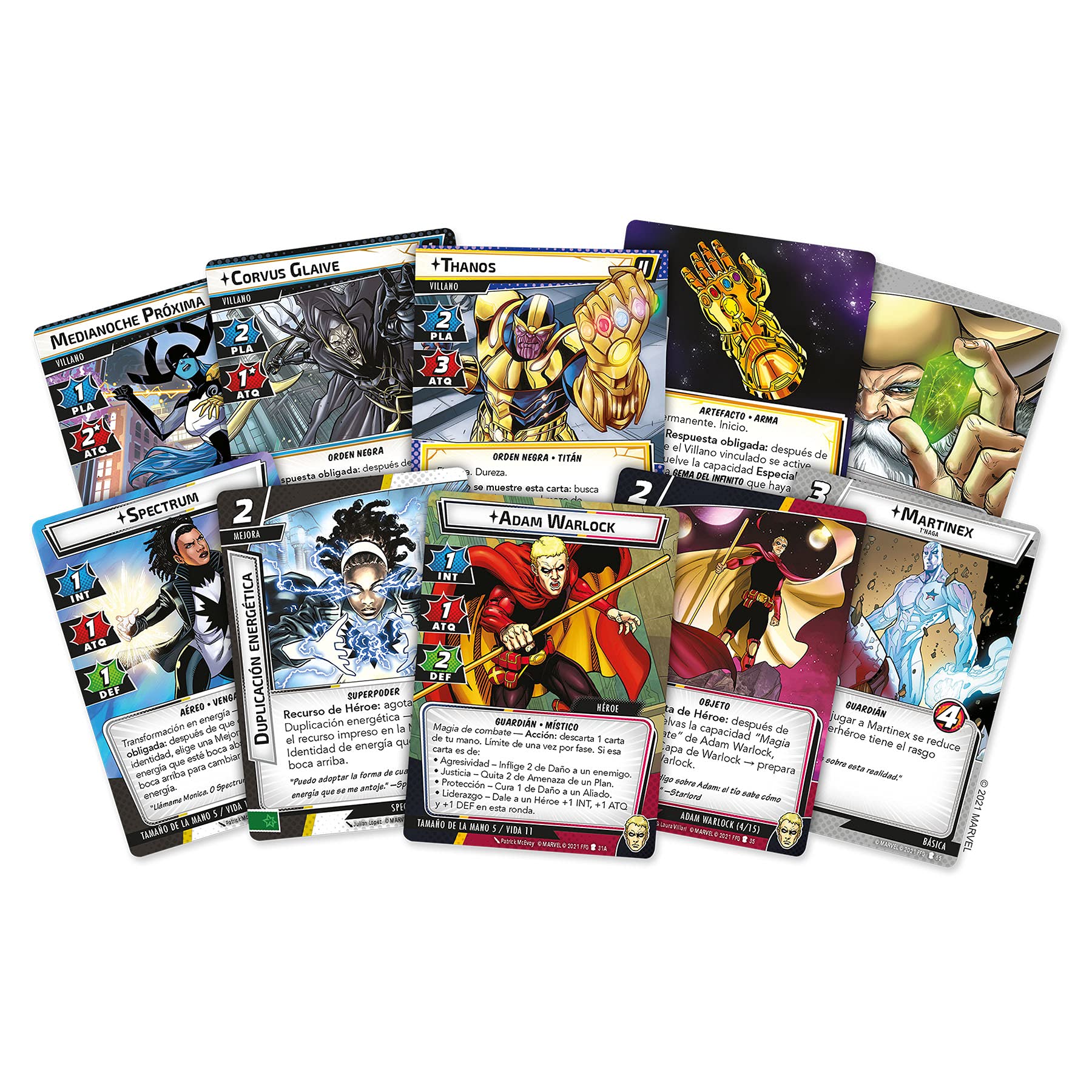 Fantasy Flight Games Marvel Champions – Der Schatten des verrückten Titans – Kartenspiel auf Spanisch