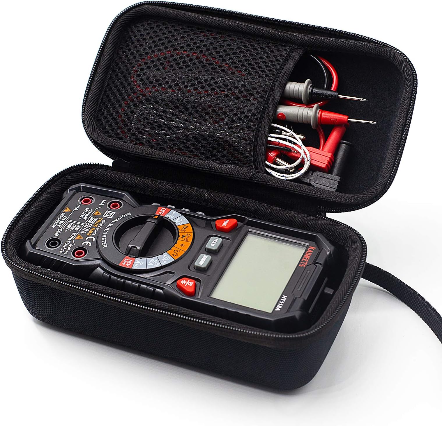 Multimeter Case for HT118A/Fluke/AstroAI/Tacklife multimeter, Case ONLY, Digital Multimeters and test leads are not included, 7.9x4.2x3.2 inches, 20x10.6x8.2cm
