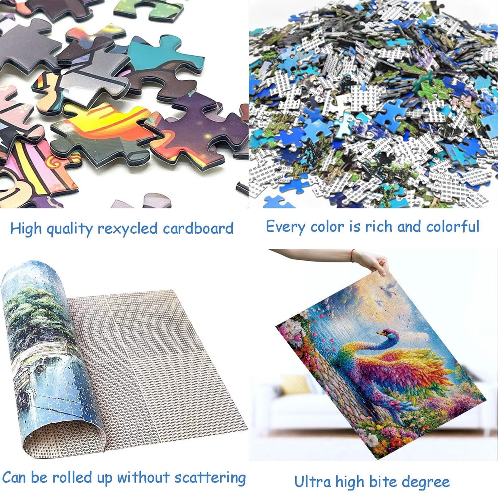 Puzzle 3000 elementów gęś puzzle dla dorosłych kwiaty 122 x 81 cm Unikalne rzemiosło klasyczne 3D drewniana układanka do rodzinnych gier aktywnych, układanka do samodzielnego wykonania nawet do