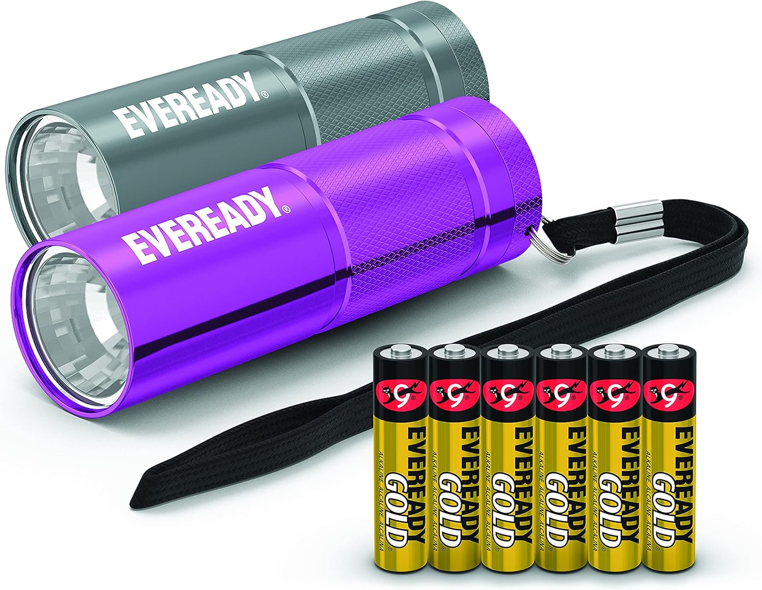 Eveready LED Torch Pack, 2X Mini Torches, Bright and Durable Outdoor