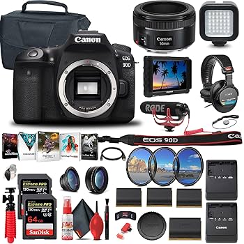 キヤノン EOS 90D Digital Camera Body #C363 Canon EOS 90D Versatile DSLR Camera with 32.5MP APS-C CMOS