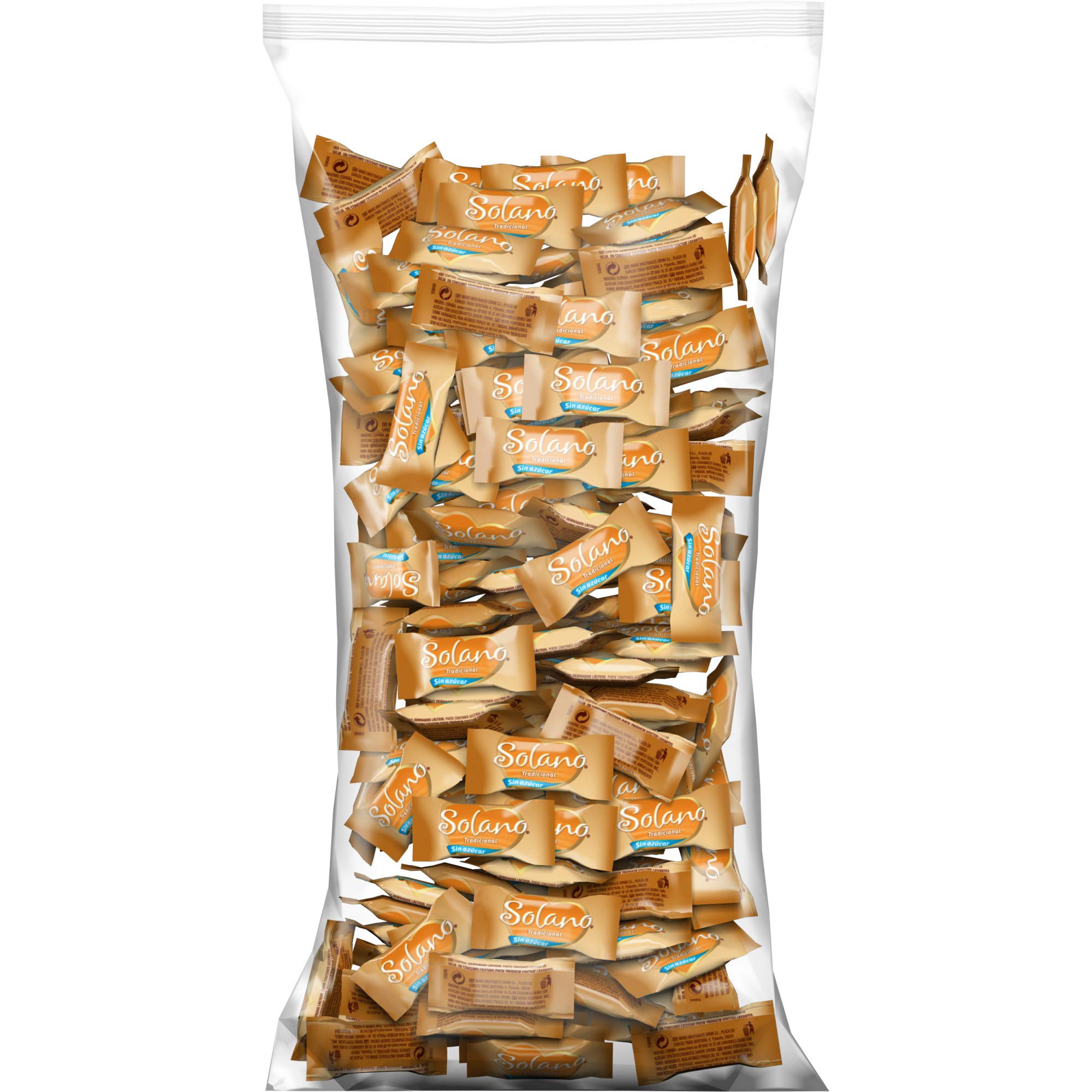 Solano Caramelo Cremoso Sabor Suave y sin azúcar, Chuches Halloween, Golosinas Halloween (1kg) & Caramelo Cremoso Sabor Café y sin azúcar, Chuches Halloween, Golosinas Halloween (1kg)