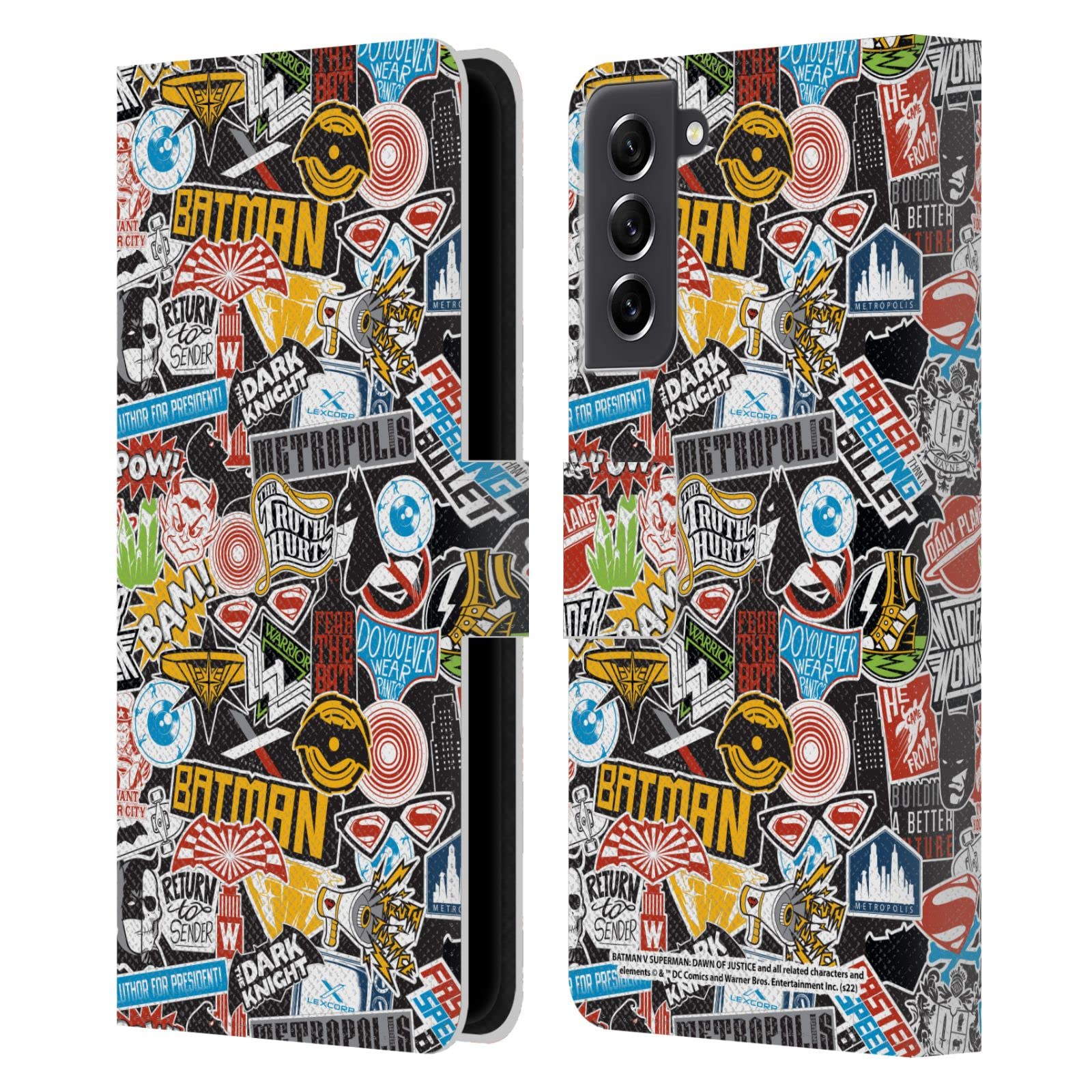 Étui en cuir Batman v Superman Galaxy S21 FE chic - 7