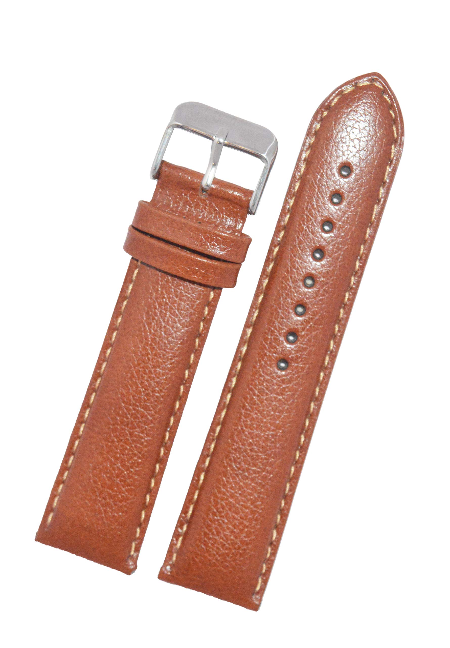 SURU® 20MM Padded Leather Watch Strap/Watch Band (Width- 20mm /Colour- Tan) (Size Guide in 3rd Image) D611 (B08W576PNX) Amazon Price History, Amazon Price Tracker