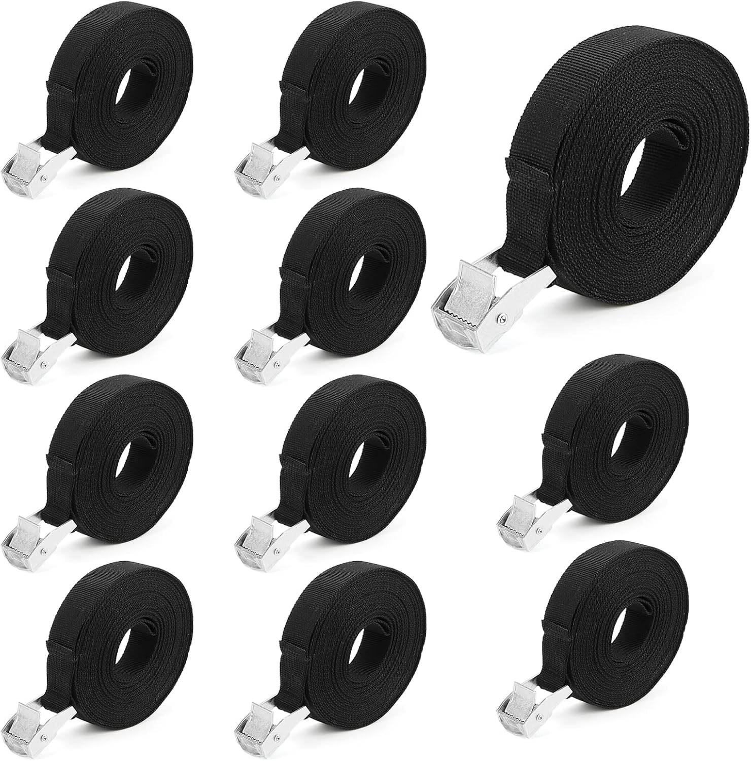 MUKCHAP 12 Pack 1m x 25mm Tie Down Lashing Straps, Heavy Duty