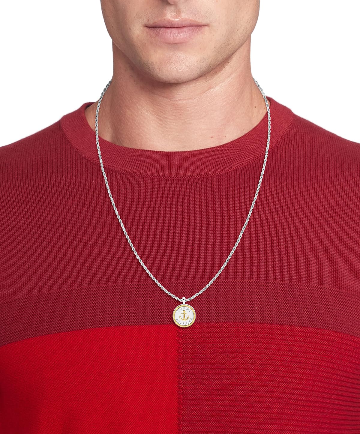 Tommy Hilfiger Colgante Jewelry para hombre con cadena de acero inoxidable, 2790690