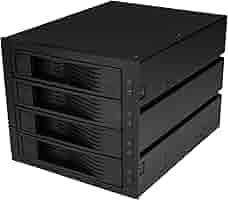 StarTech.com 4ベイドライブ　HSB4SATSASBA 4 Bay Aluminum Trayless Hot Swap Mobile Rack Backplane for