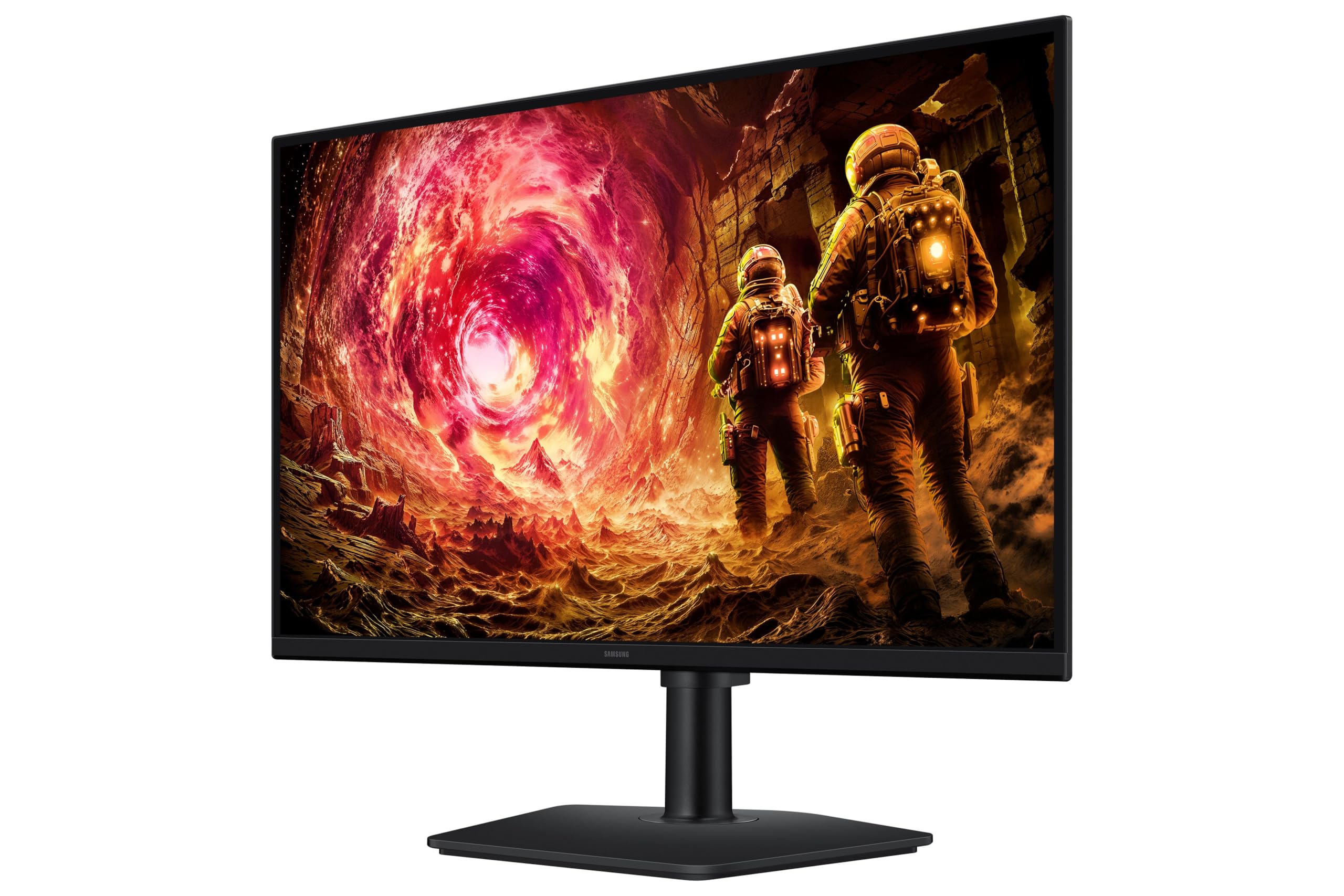 Samsung 27" Odyssey G5 Fast IPS Gaming Monitor (Smartchoice) | QHD 2560 x 1440 | 180 Hz | 1ms | 300nits| HDR10 | AMD FreeSync| G-Sync| Ports-DP,HDMI,Headphone| Ergonomic Stand | LS27FG502EWXXL | Black — Amazon image 3