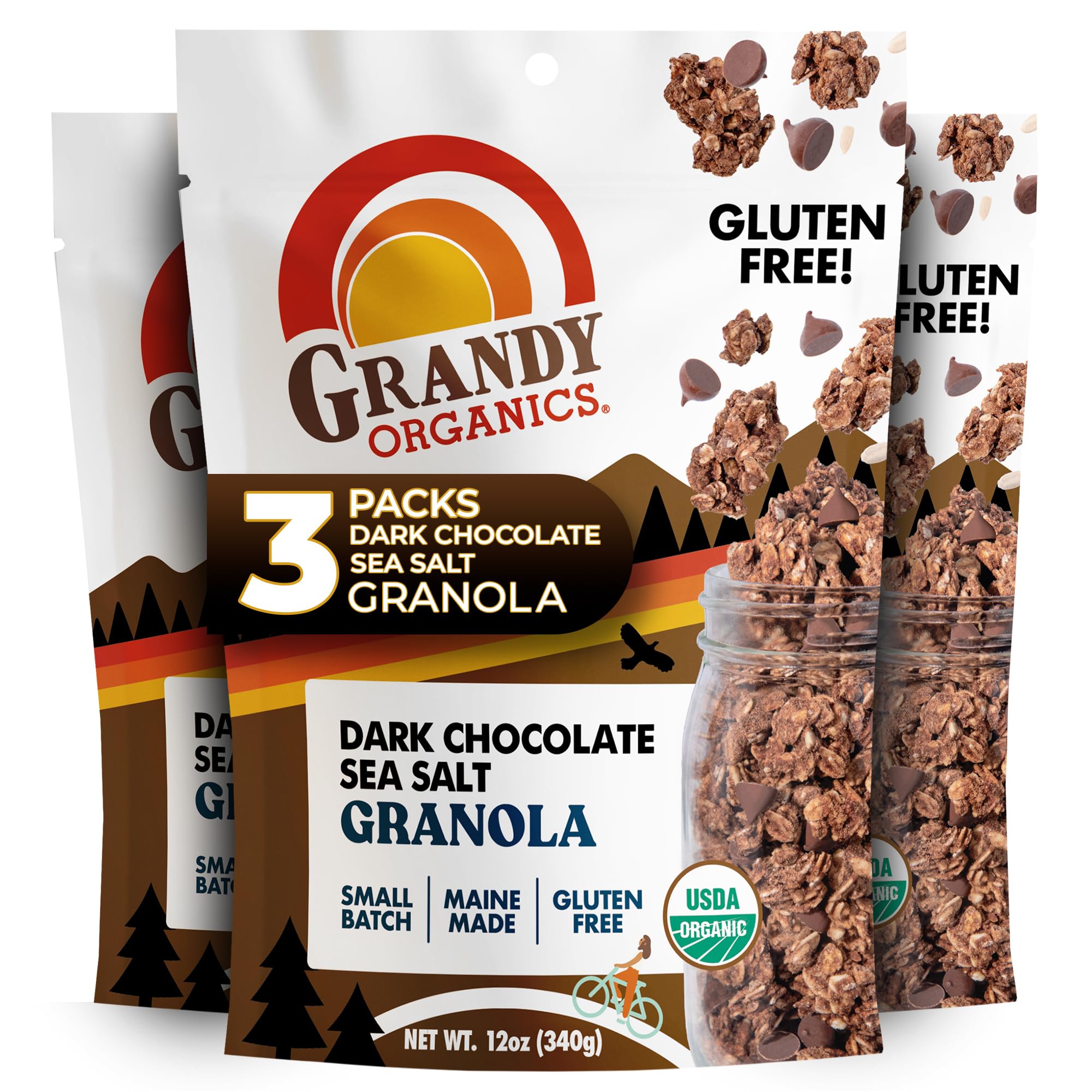 Amazon.com: Grandy Organics Dark Chocolate Sea Salt Granola