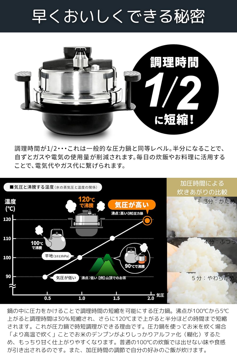 ラウンドキャセロールLAVA 18cm両手鍋 無水調理 黒 Amazon.co.jp