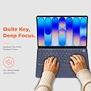 WiredAF Premium Ultra Thin Keyboard Cover Compatible with MacBook Neo 13" A3404 | Silicone Keyboard Protector | Touch ID Compatible | Anti-Spill, Dustproof, Washable, Noise Free (Indigo) gallery image