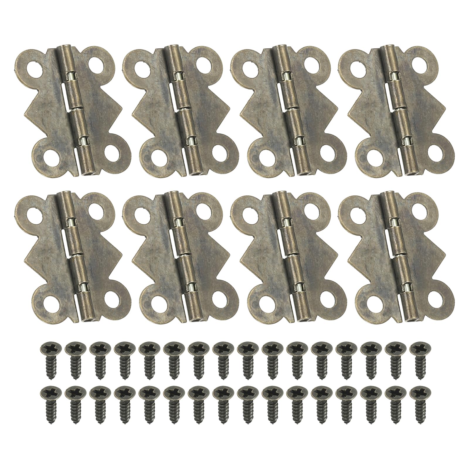 CCYKXA Mini Charnières Pour Boîtes à Bijoux 24mm, 8 Pcs 180 Degré Mini