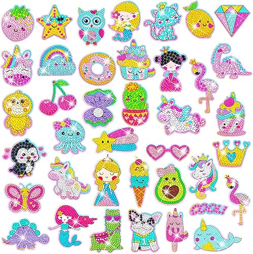 Miniatura 1 de EAPHANT Kits de arte de diamantes para niños, 39 diseños, más de 4000 gemas de diamantes, arte y manualidades para niños de 4 a 8 años, 8 a 12 años,