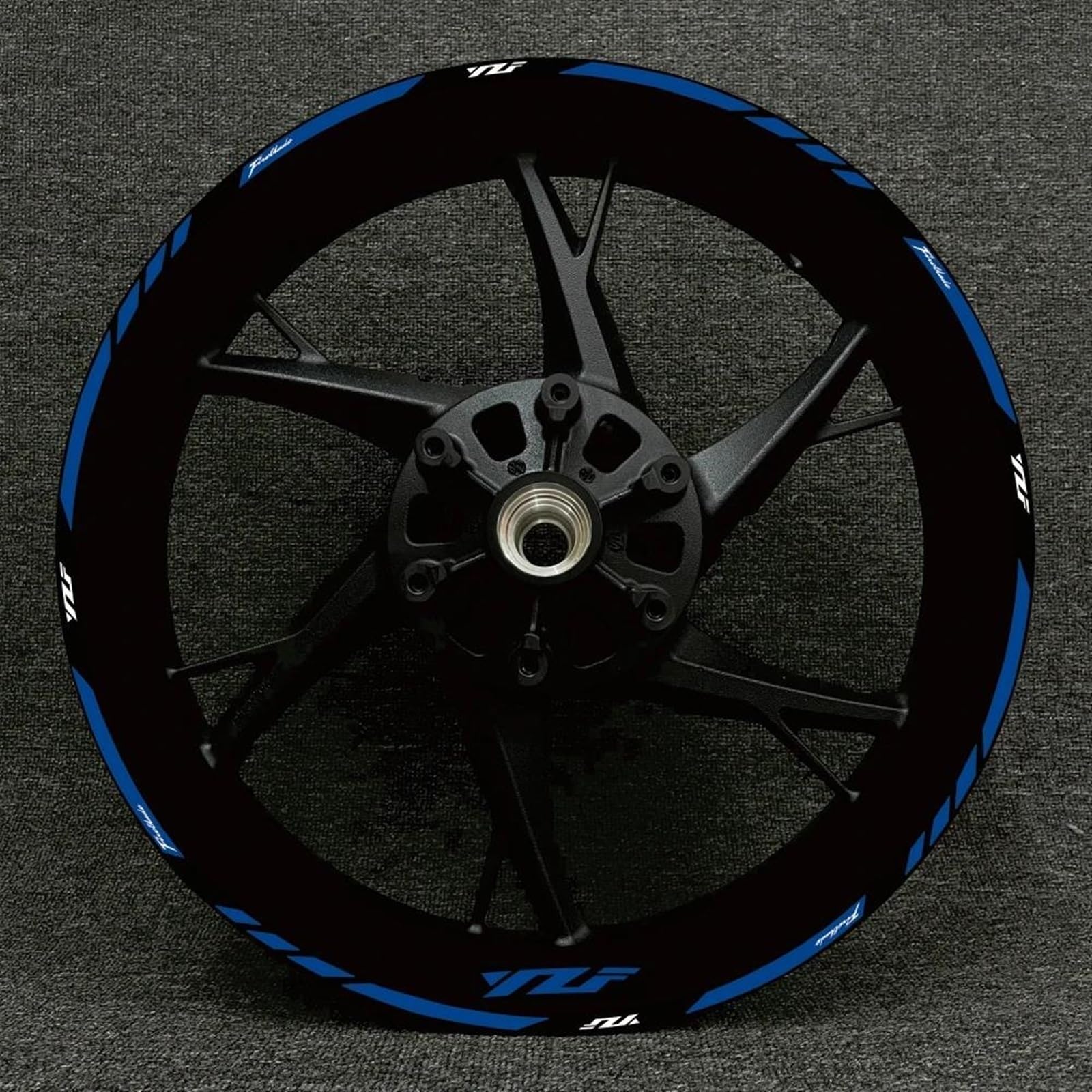 Stickers Motorcycle Accessories Wheel Stickers Reflective Rim Motorbike Waterproof Decals for Yamaha MT-09 MT09 MT07 MT10(Style 14)