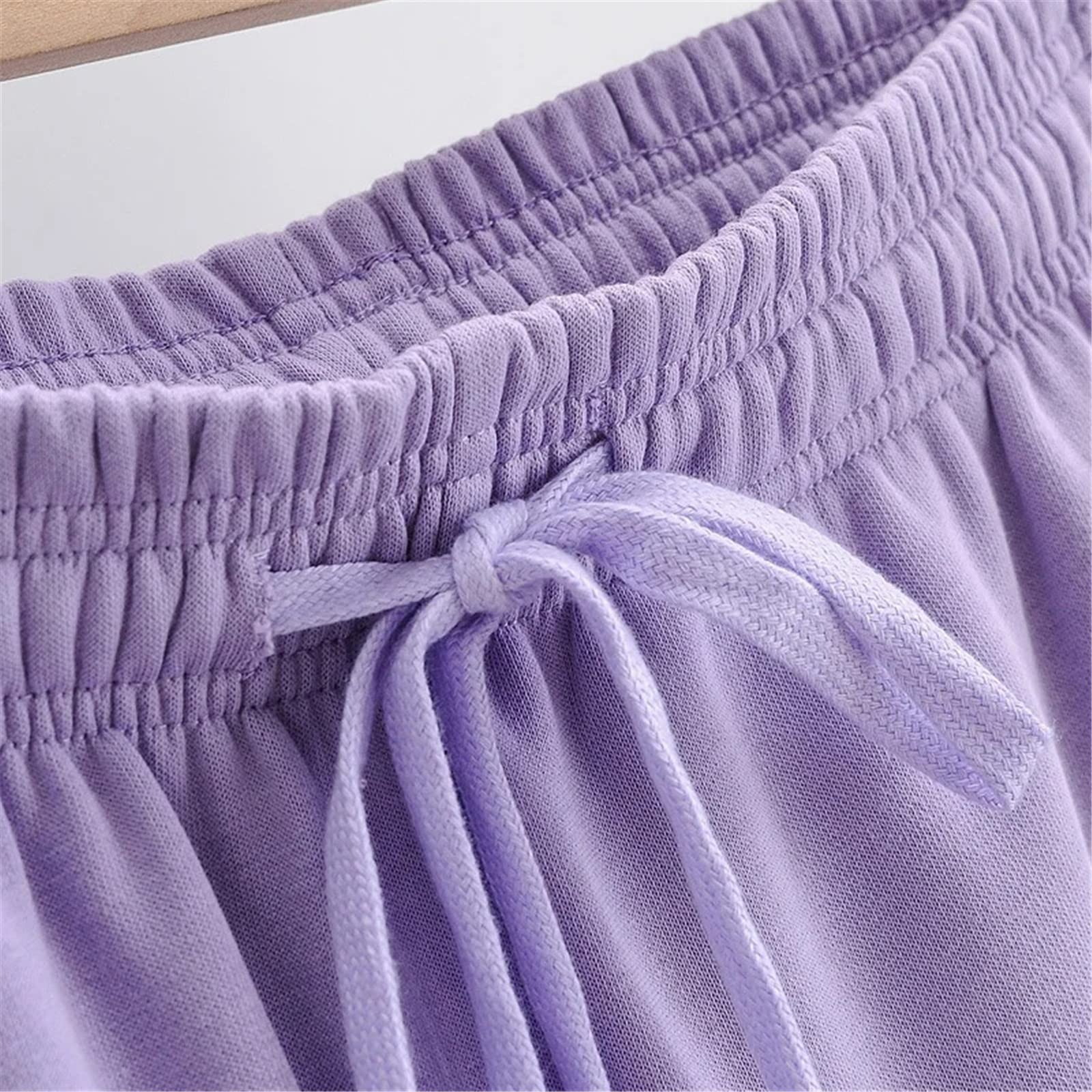 Pantaloni da donna con cerniera, orlo a costine, elastico in vita, con coulisse, con tasche, bianco, Large Lungo