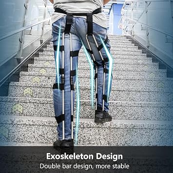 Exoskeleton Seat 軽量 チェアレス チェア 釣り 大工 写真家 シェフ - 折りたたみ式スツール 耐荷重220ポンド Mサイズ