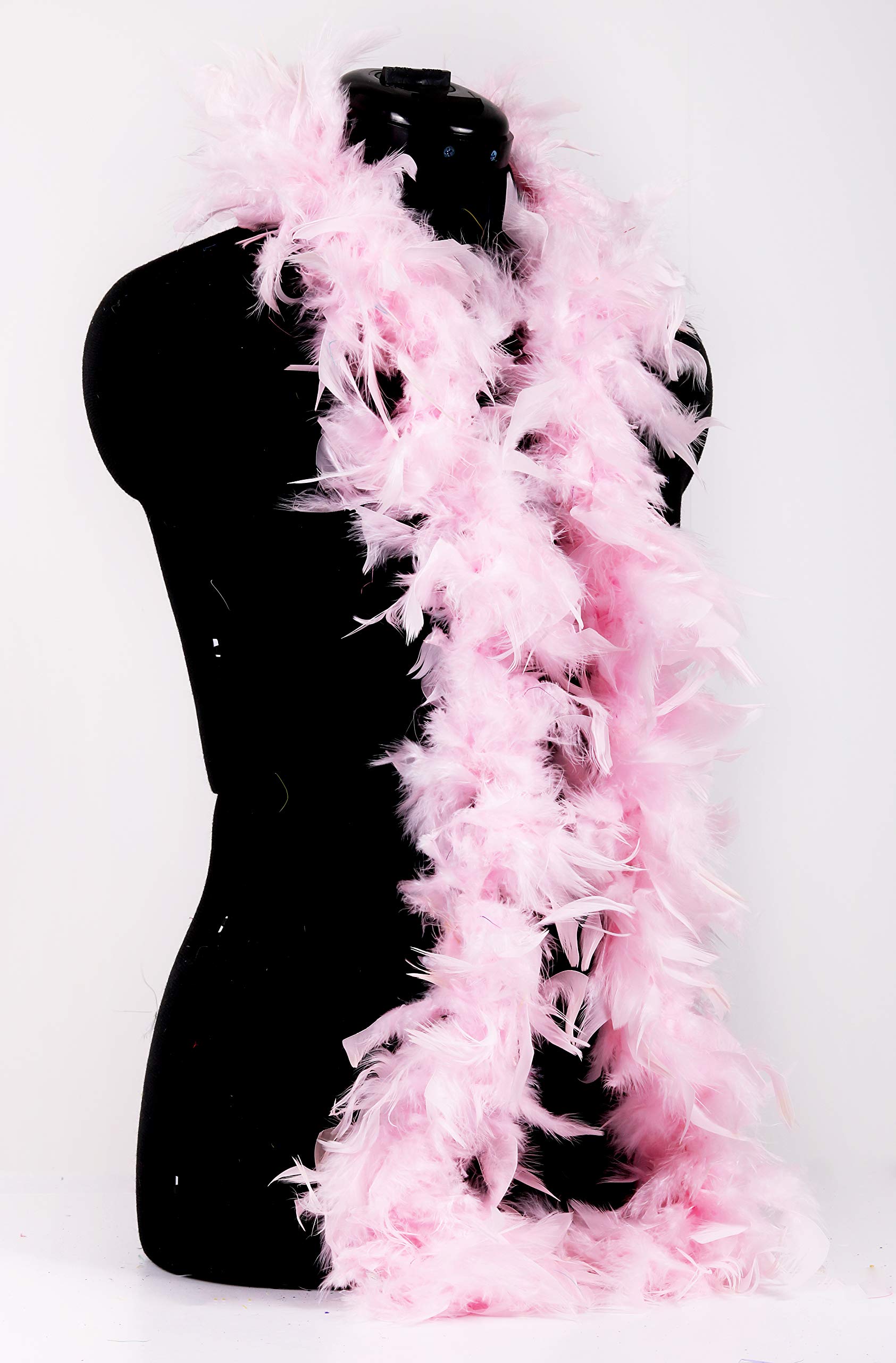 Trimits Boa en plumes de marabout, Rose, 1,8 metre x 12 cm TD0086