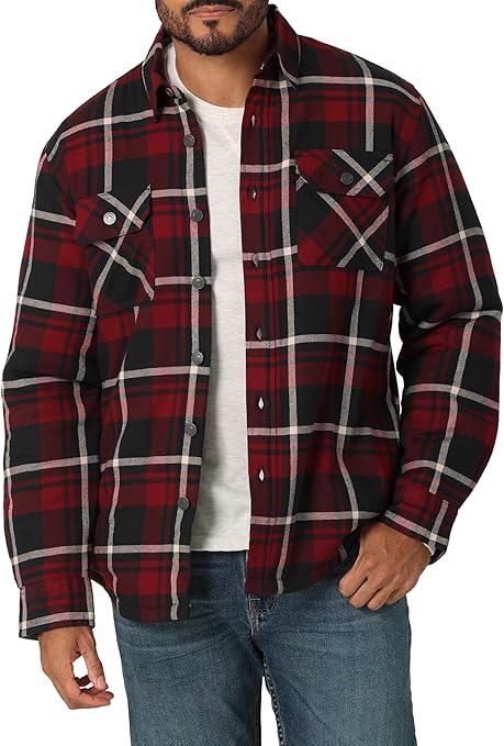 Wrangler Authentics Men's Long Sleeve Sherpa Lined Shirt Jacket Looking for thoughtful gifts for boyfriend? Check out these best thoughtful gifts to show your deep love! Finding the perfect gift for your boyfriend