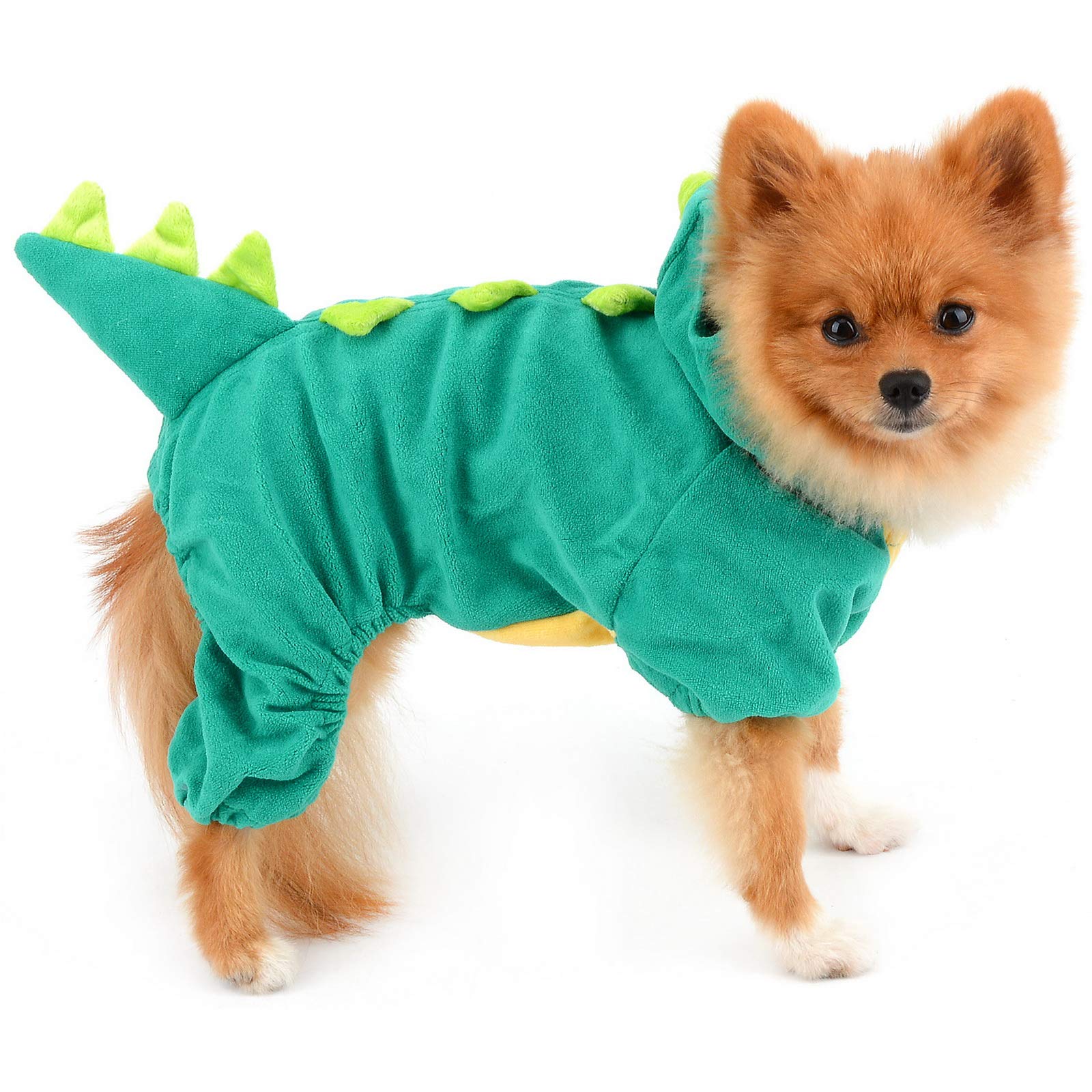 PAIDEFUL Pet Stegosaurus Dinosaur Costume for Small Dog/Cat Halloween