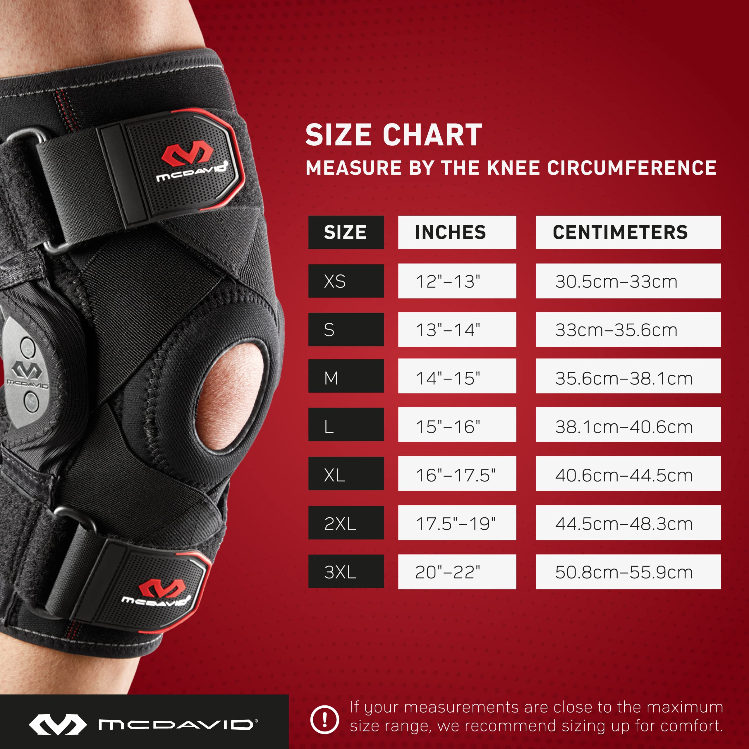 Buy Mc David Knee Support Brace with Polycentric Hinges and Cross