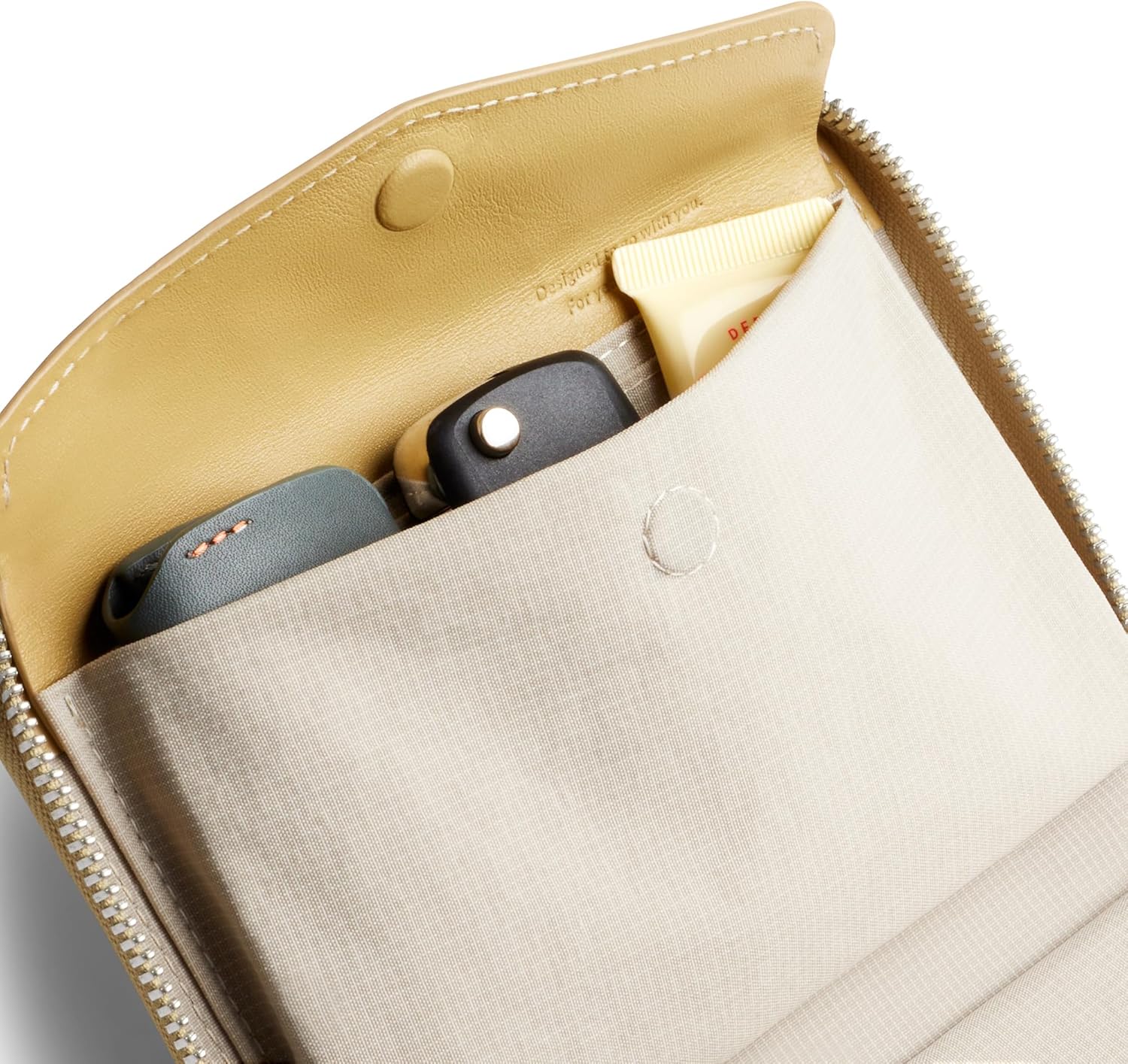 Bellroy Folio Wallet (compact leather folio/clutch wallet with space for cards, bills and coins, plus everyday essentials) - Mustard - Image 5