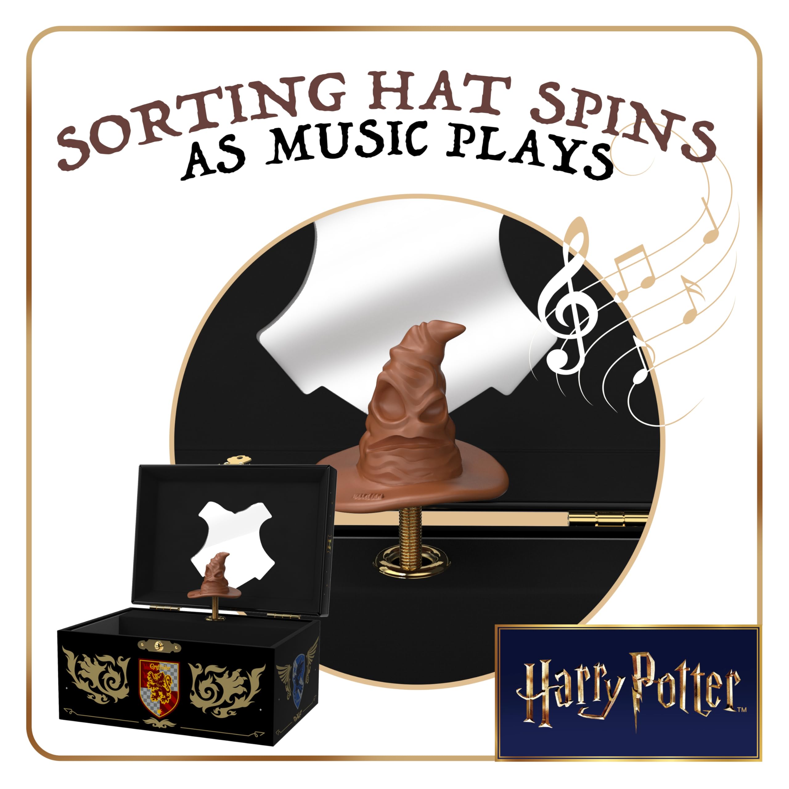 Harry Potter Jewelry Box for Girls Musical Jewelry Box with Spinning Figurine, Harry Potter Toys for Kids Ages 3-7