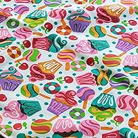 Vista 9 de Zen Creative Designs The Yard - Tela estampada de la colección de frutas de polialgodón, 58 pulgadas de ancho, tela con estampado de frutas