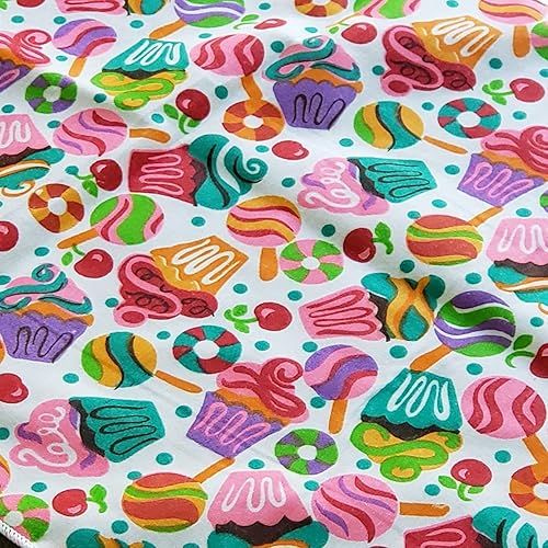 Miniatura 9 de The Yard - Tela estampada de la colección de frutas de polialgodón, 58 pulgadas de ancho, tela con estampado de frutas, material para manualidades y