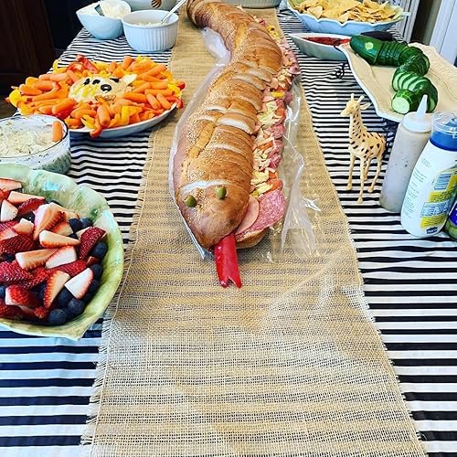 Miniatura 8 de 2 manteles de plástico para fiesta de pícnic, mantel rectangular de plástico de 54 x 108 pulgadas, para cocina, picnic, boda, fiesta de cumpleaños,