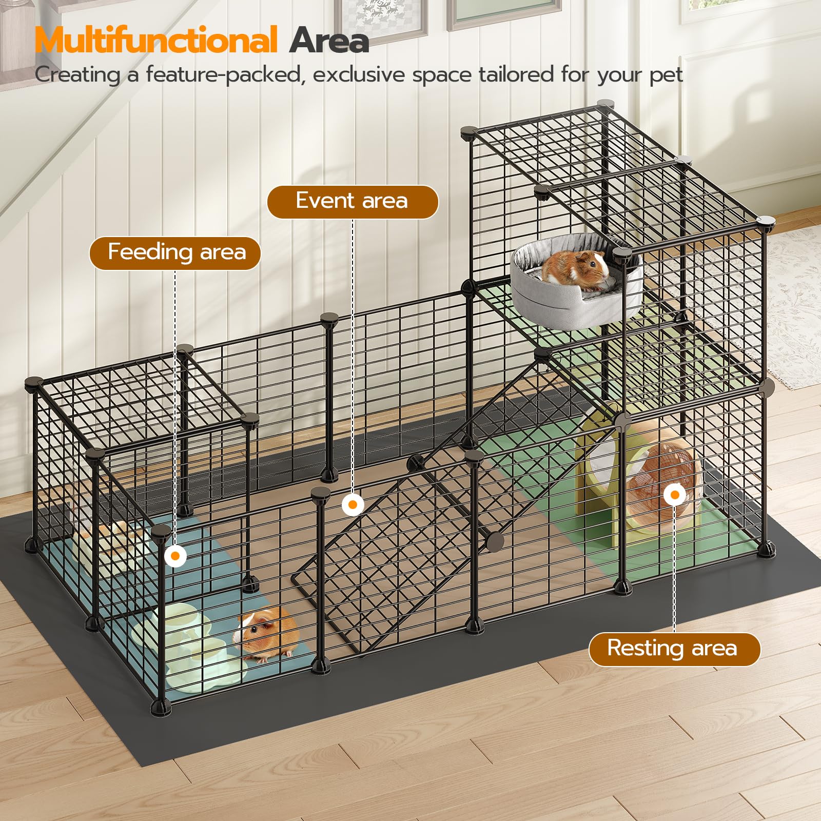 HOOBRO Guinea Pig Cage - Rabbit Playpen -2 HOOBRO Guinea Pig Cage - Rabbit Playpen -2