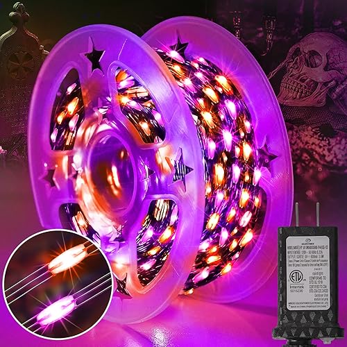 Vista 16 de KNONEW Guirnalda de luces de Navidad para exteriores de 400 pies, 1200 luces LED para exteriores, impermeable, 8 modos, tiempos de memoria, Varios
