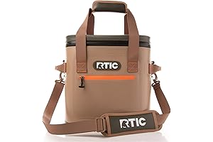 RTIC Soft Cooler 20-Can Insulated Leak-Proof Zippered Lunch Bag